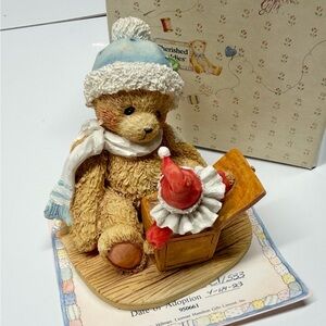 Cherished Teddies Christmas Bear Figure